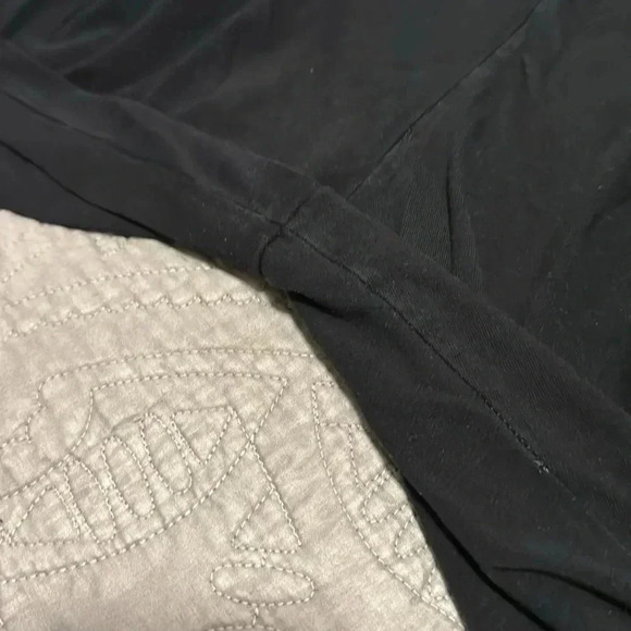 Victoria’s Secret PINK Y2K Foldover Black Crop Leggings - Picture 5 of 6